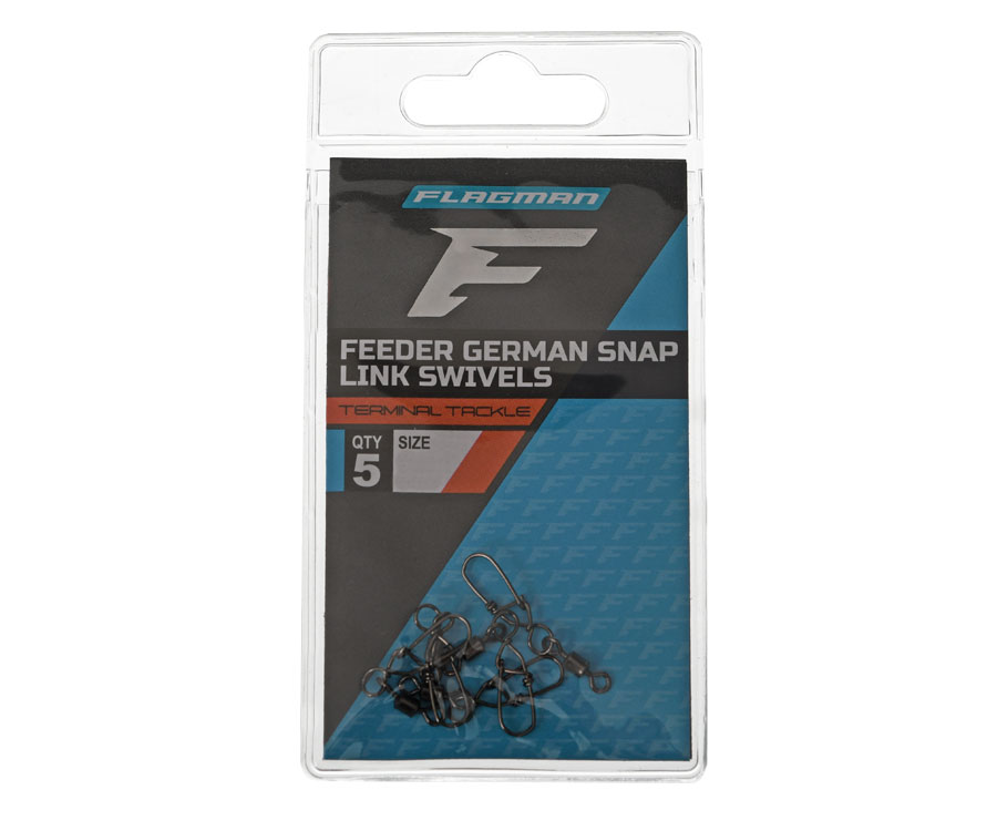 Krętliki z agrafką Flagman Feeder German Snap Link Swivels (5 szt.)